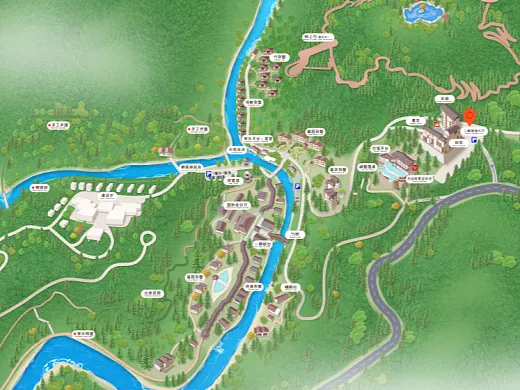 孟连结合景区手绘地图智慧导览和720全景技术，可以让景区更加“动”起来，为游客提供更加身临其境的导览体验。